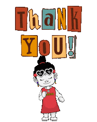 Thanks Thank You Sticker by Zhotcita