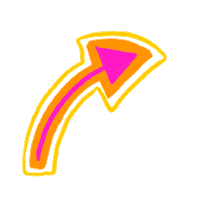 Arrow Smile Sticker by Ilustralle