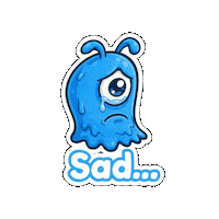 Sad Mood Sticker by Momo & Tulus