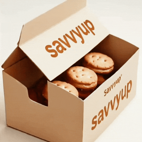 Time to eat  savvyup cookies 