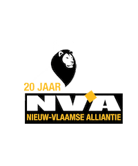 N-VA vieren vuurwerk sterren feesten Sticker