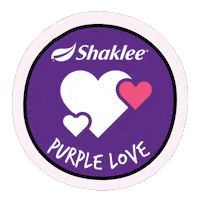 ShakleeProducts love heart purple gift Sticker