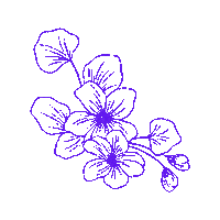 ritagifseadesivos flores flor azul rita gifs e adesivos Sticker