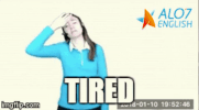 tired total physical response GIF by ALO7.com
