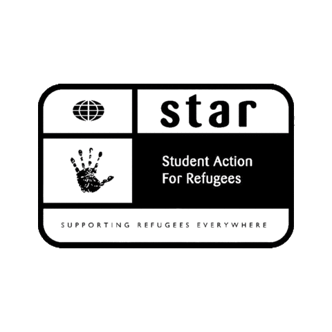 StudentActionforRefugees star student bath charity Sticker