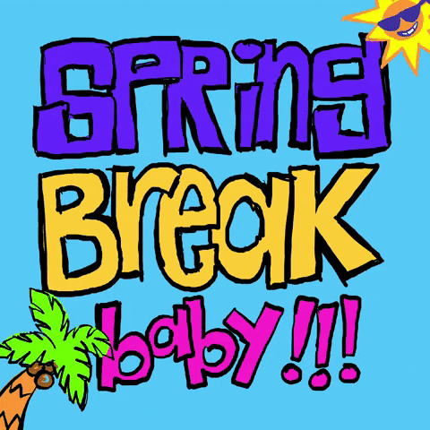 Spring Break Vacation GIF by GIPHY Studios 2021