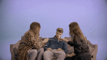 couch drink up GIF