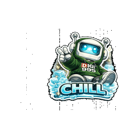 Calm Down Chill Out Sticker by Digi 995
