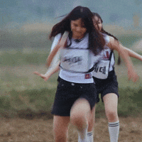 K Pop Running GIF