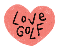 Golf Love Sticker by Catharina Stewart