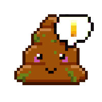Art Shitting Sticker by Poopies.io
