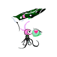 Monster Girl Octopus Sticker by A Reason To Feel