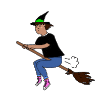Halloween Witch Sticker
