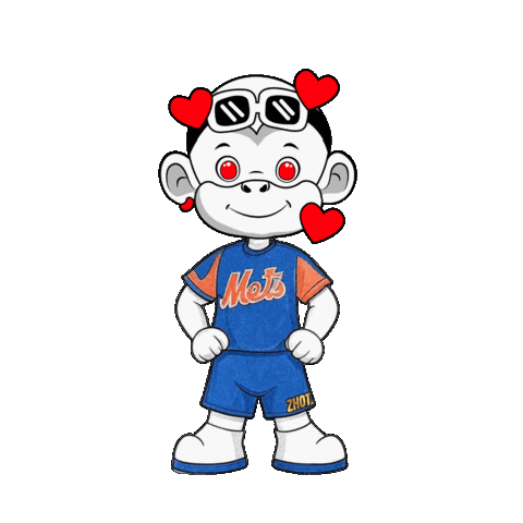 New York Mets Love Sticker by Zhot