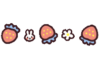 うさぎ いちご Sticker by akaKUMA