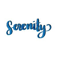Calligraphy Serenity Sticker