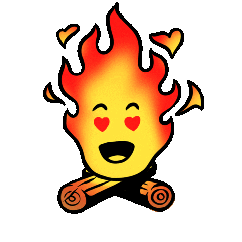 Camp Fire Love Sticker by Jugendleiter-Blog