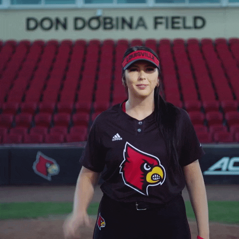 University Of Louisville Softball GIF by Louisville Cardinals