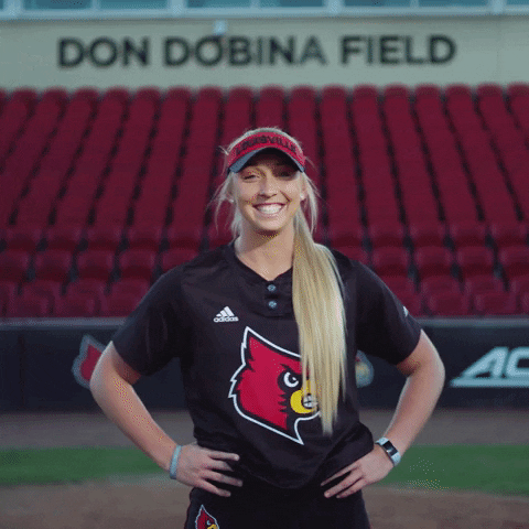 University Of Louisville Softball GIF by Louisville Cardinals