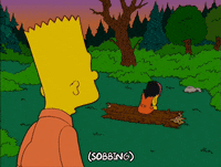 sobbing bart simpson GIF