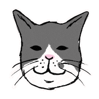 kappado cat good 猫 glad Sticker