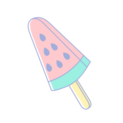 Ice Cream Pastel Colors Sticker