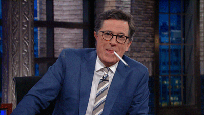 stephen colbert eating GIF by The Late Show With Stephen Colbert
