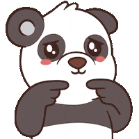 Sad Panda Bear Sticker by BEARISH