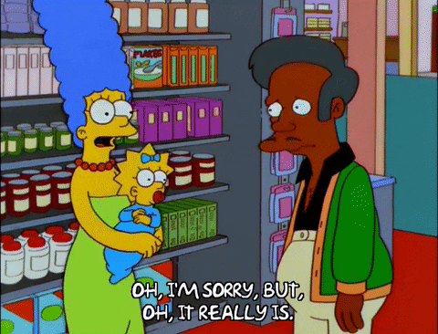 contemplating marge simpson GIF
