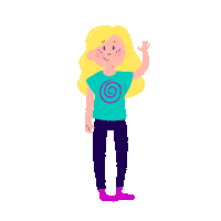 YouMustKnowEverything girl wave waving daughter Sticker