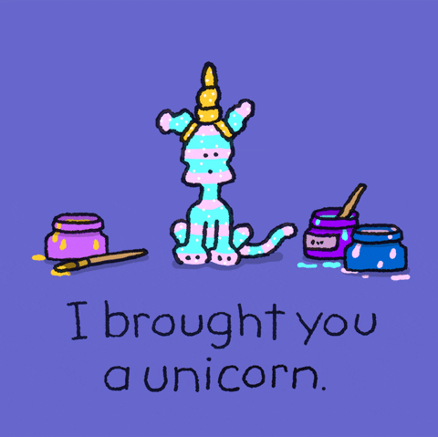 Unicorn Love GIF by Chippy the Dog