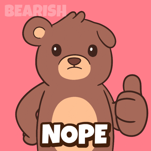 No Way Thumbs Down GIF by BEARISH