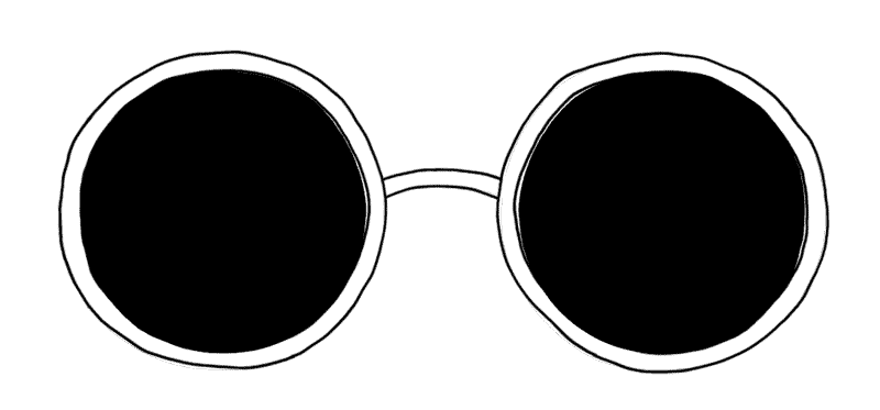 glasses wiggle Sticker