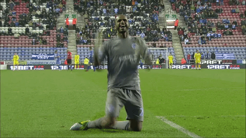 ali al habsi fist pump GIF by Wigan Athletic