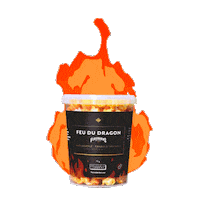 Fire Popcorn Sticker by François Lambert
