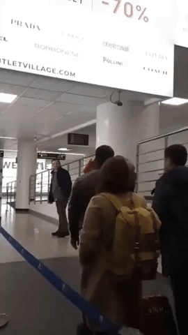 Temperature Screenings for Passengers in Sicily Airport Amid Coronavirus Outbreak