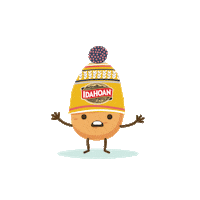 idahoanfoods winter confused annoyed cold Sticker