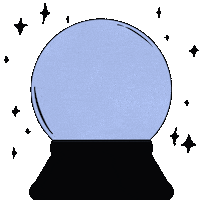Crystal Ball Stars Sticker