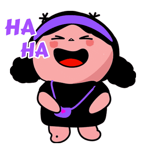 Happy Girl Sticker by Fenbao and Friends