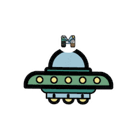 Ufo Descubre Sticker by crdpmaule