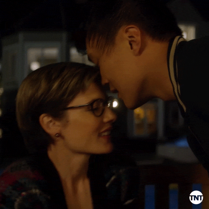 the librarians kiss GIF by TNT Drama
