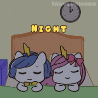 Good Night Bedtime GIF by Brave Unicorn