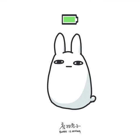 Tired Bunny GIF by bunny_is_moving