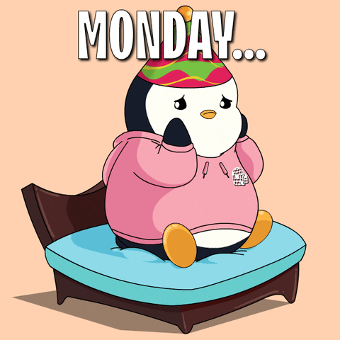 Sad Monday Morning GIF by Pudgy Penguins