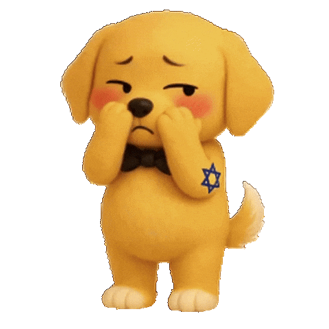 Embarrassed Dog Sticker