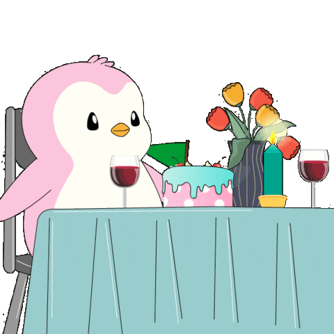 Night Out Pink Sticker by Pudgy Penguins
