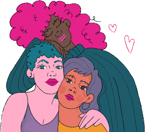 GUOMAN giphyupload amigas menstruacion sororidad Sticker