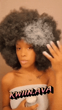 KwiinAva afro black girl black girl magic ava GIF