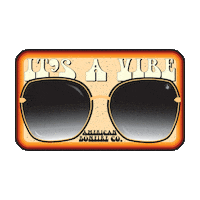 Good Vibes Sunglasses Sticker by American Bonfire Co.