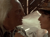 About To Kiss Doc Brown GIF by Back to the Future Trilogy